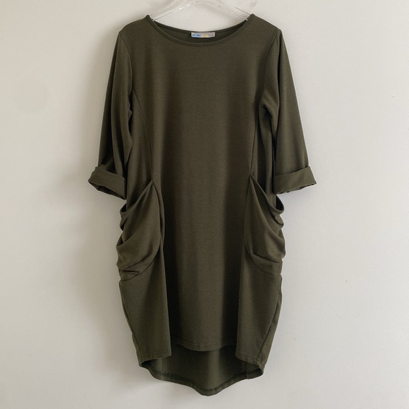 *NWOT* Kidsform Womens’ Oversized Long Sleeve Shirt Dress - Picture 2 of 16